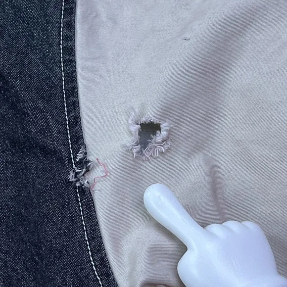 VTG Mickey Mouse True Varsity Jacket XL‎ Black/Tan Disney Bomber 90s Hooded READ - Picture 15 of 16